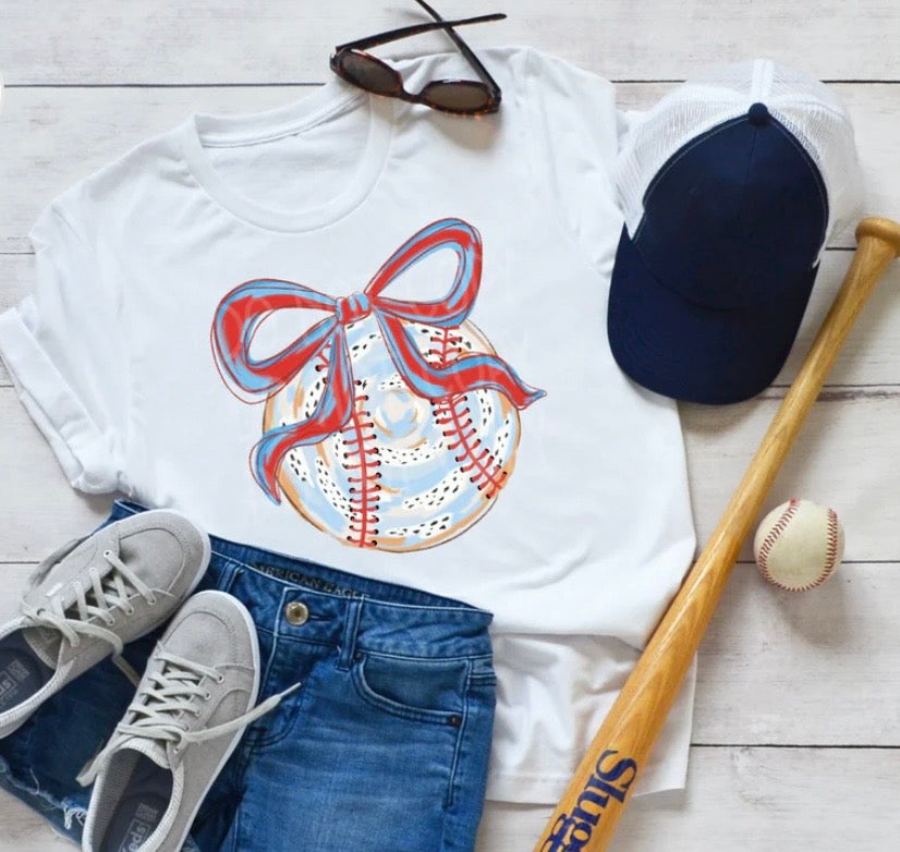 Baseball bow Tshirt