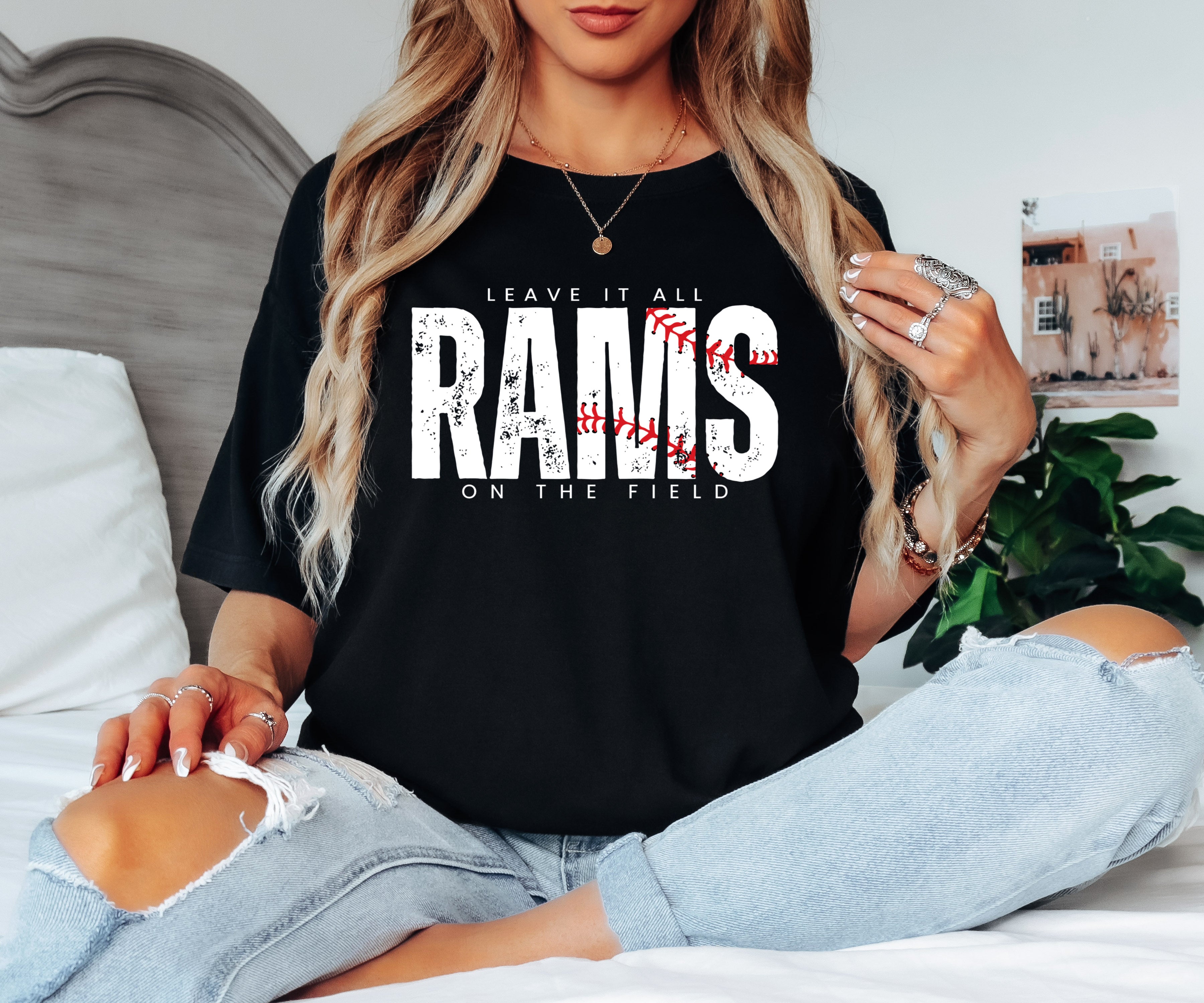 Rams leave it on the field baseball tshirt