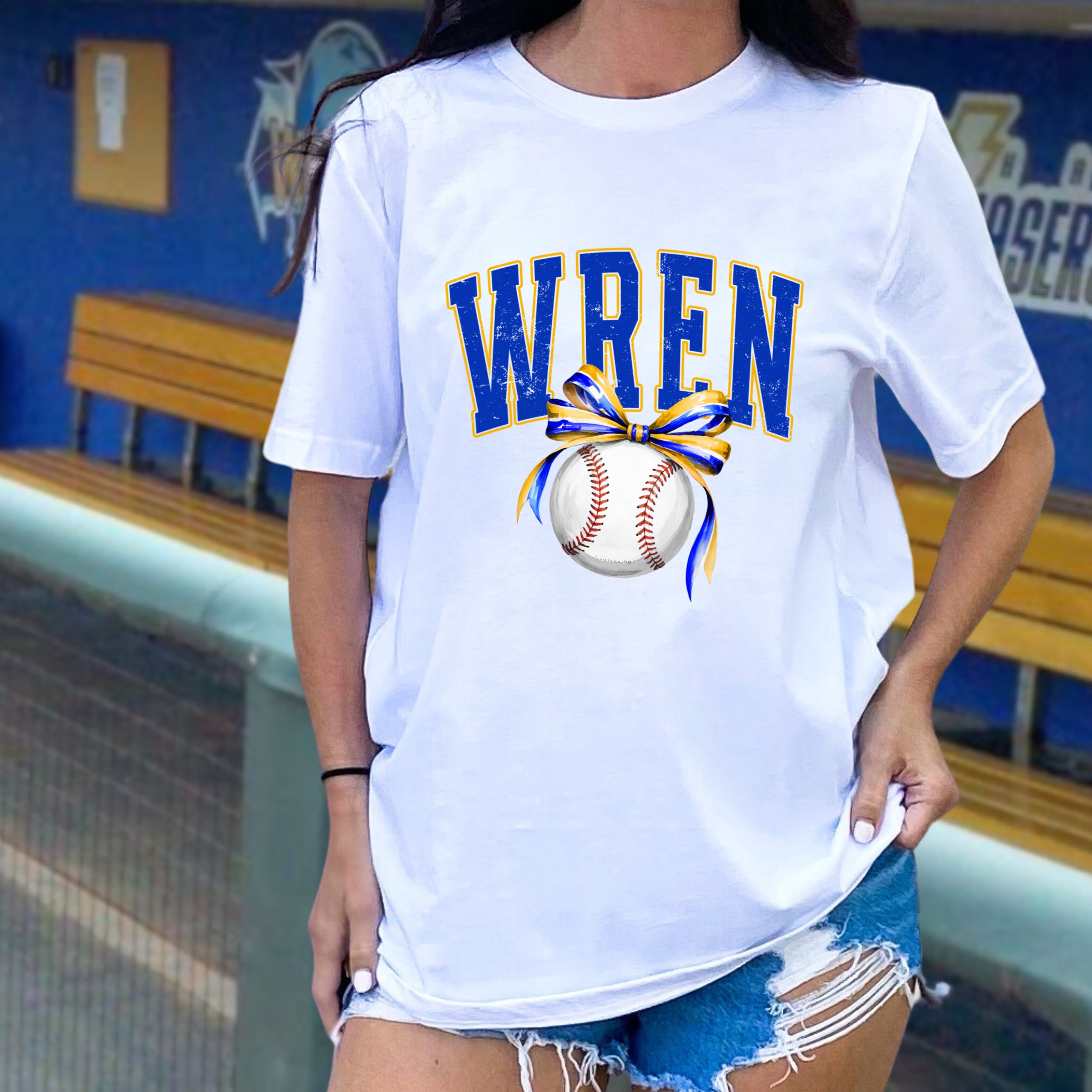 Wren baseball bow T Shirt